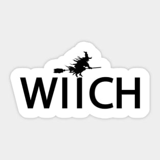 Witch being a witch design Sticker